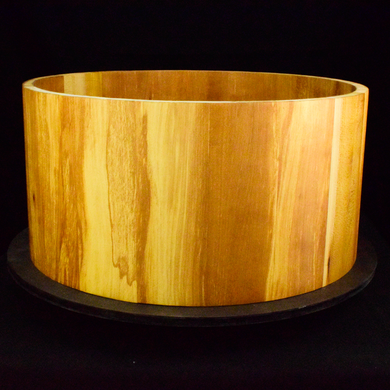 snare drum shell made from ALder wood staves