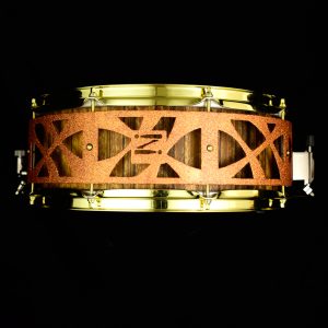 Ash snare drum ofram frake veneer stave-shell