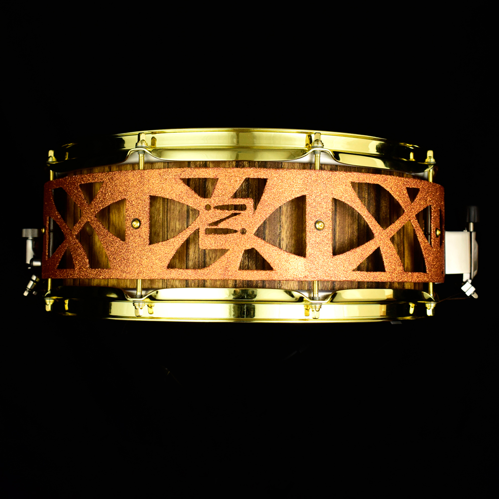 Ash snare drum ofram frake veneer stave-shell