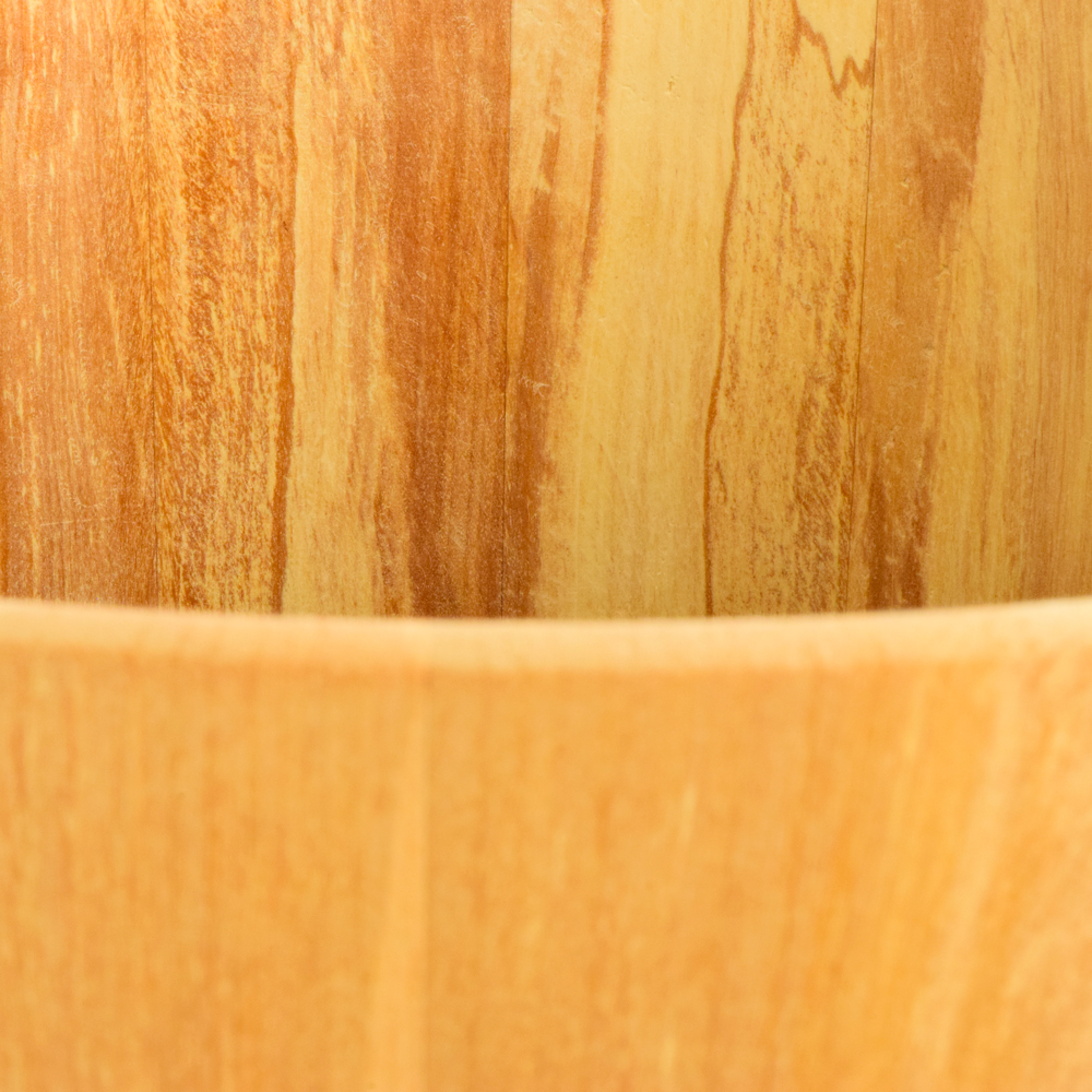 snare drum shell made from Alder wood staves