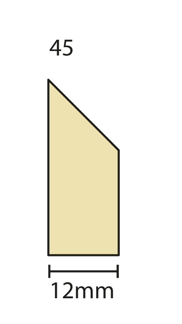 Bearing edge 45 degrees