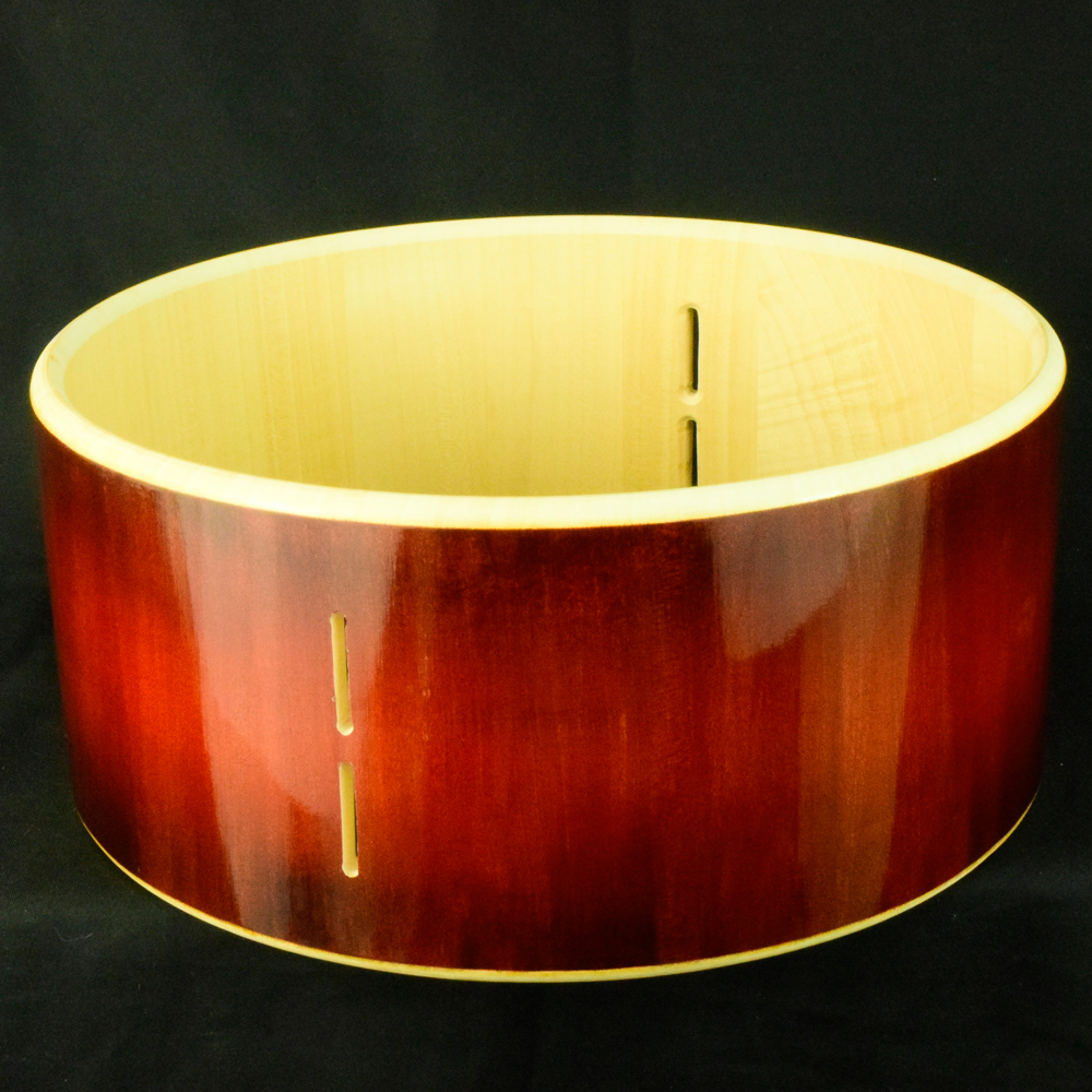 Solid Maple stave snaredrum shell,