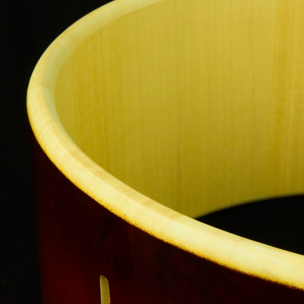 Solid Maple stave snaredrum shell,