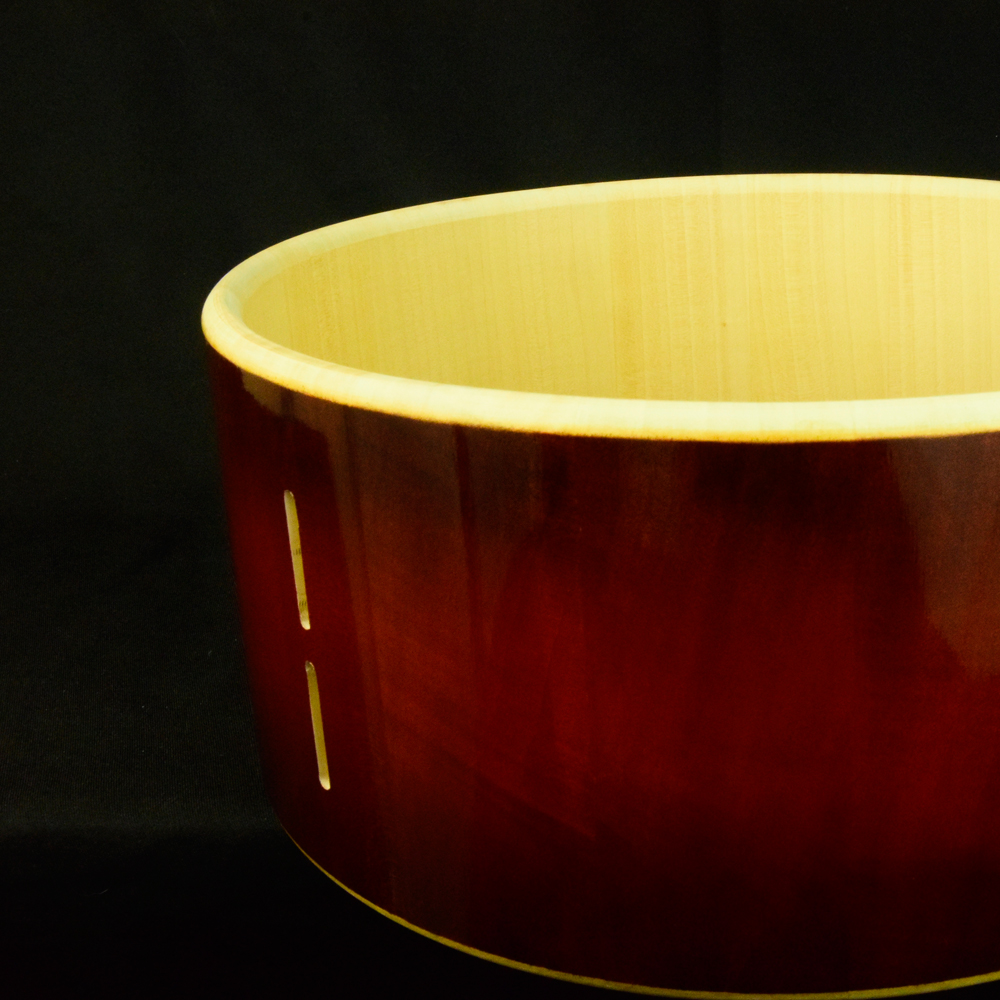 Solid Maple stave snaredrum shell,