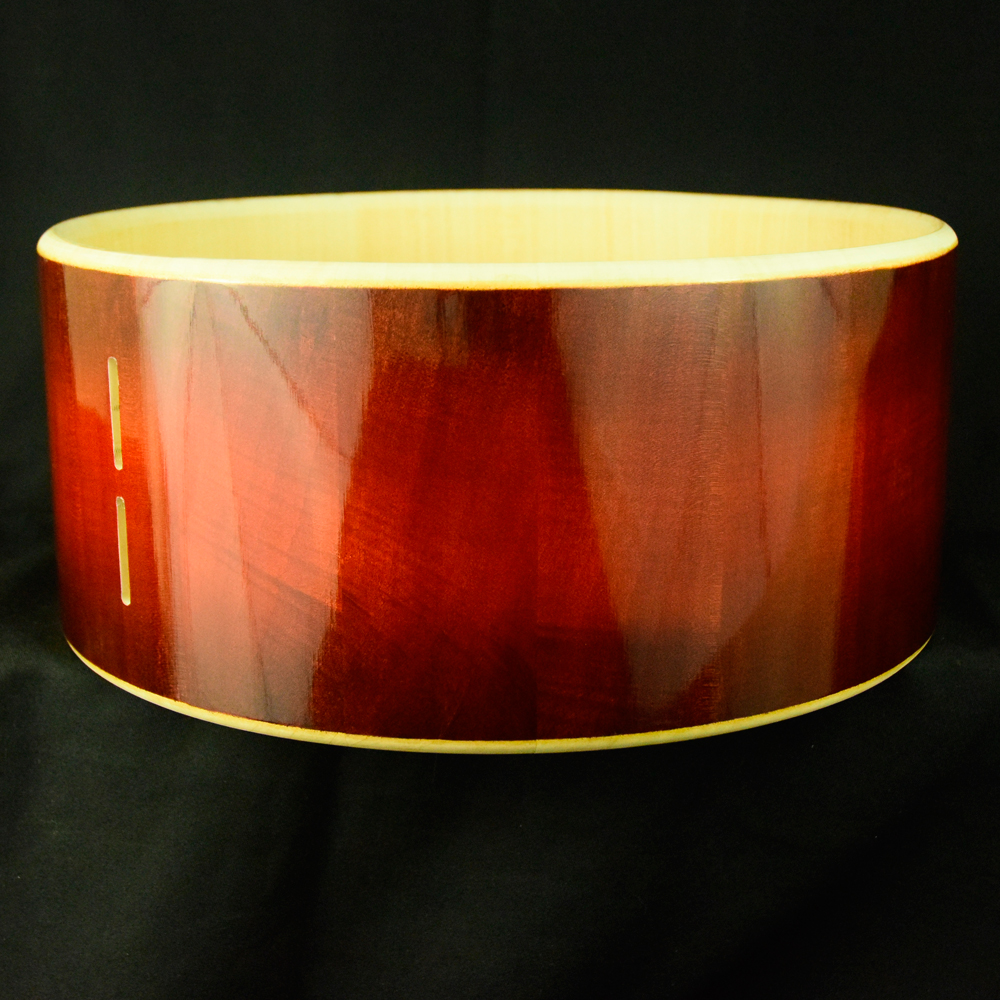 Solid Maple stave snaredrum shell,