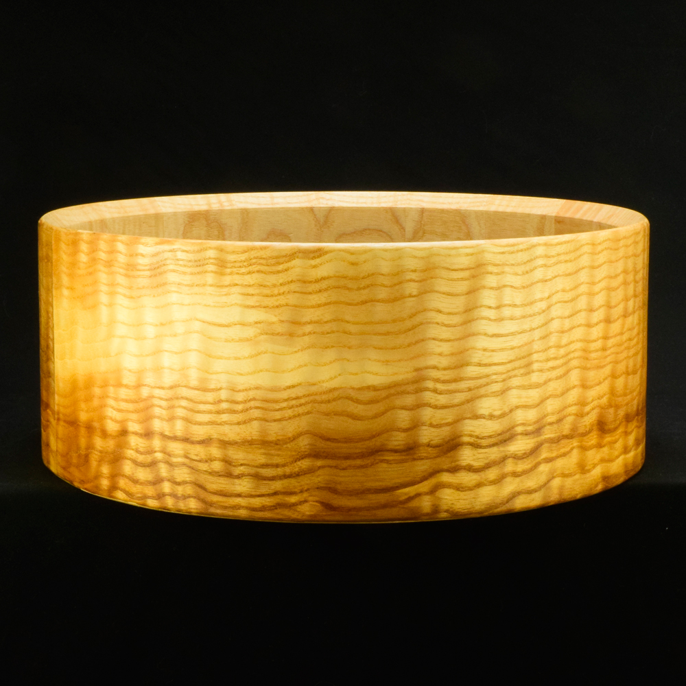 Ash stave shell with real wood veneer
