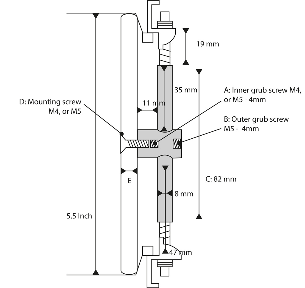 Build schematic for tube lugs
