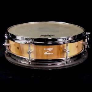 piccolo snare 14x4 inches, handmade in the UK, Elm stave shell
