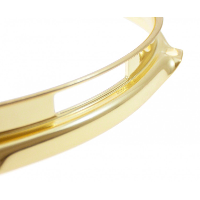 14" 8 Holes Snare Side Brass 3.0mm Super Triple Flange Drum Hoop - Image 2