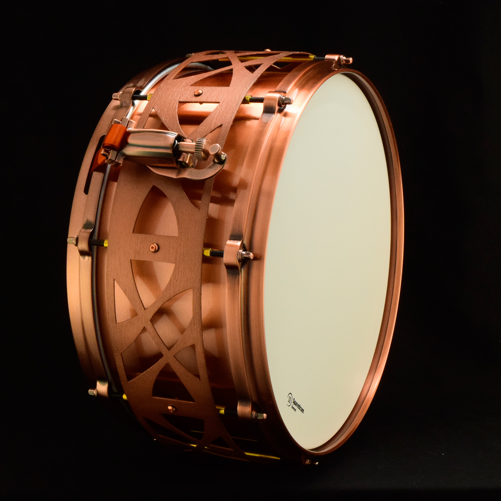 Copper free-floating snare 14x6.5 Die cast hoops