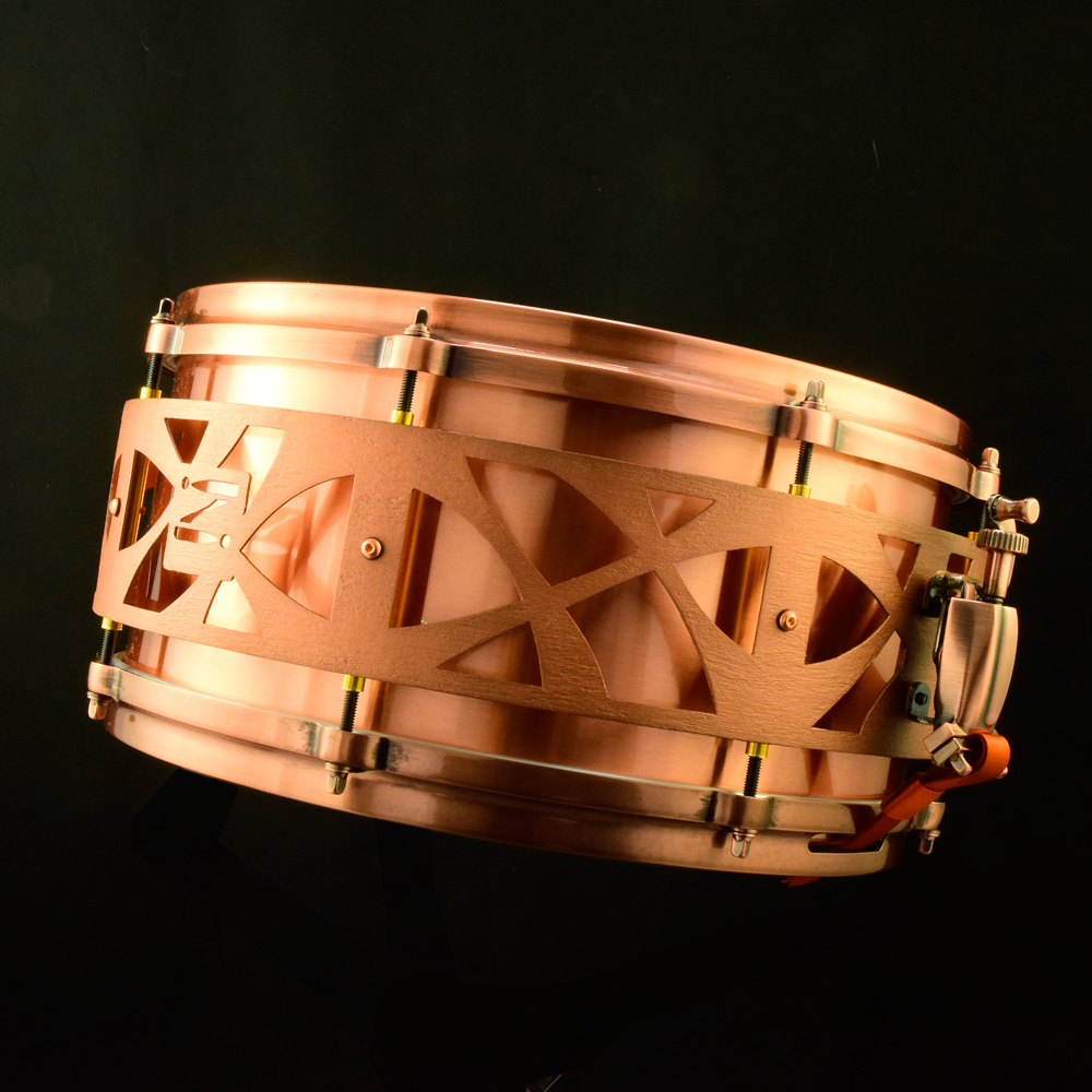 Copper Free-Floating Snare Drum 14" × 6.5" - Image 12