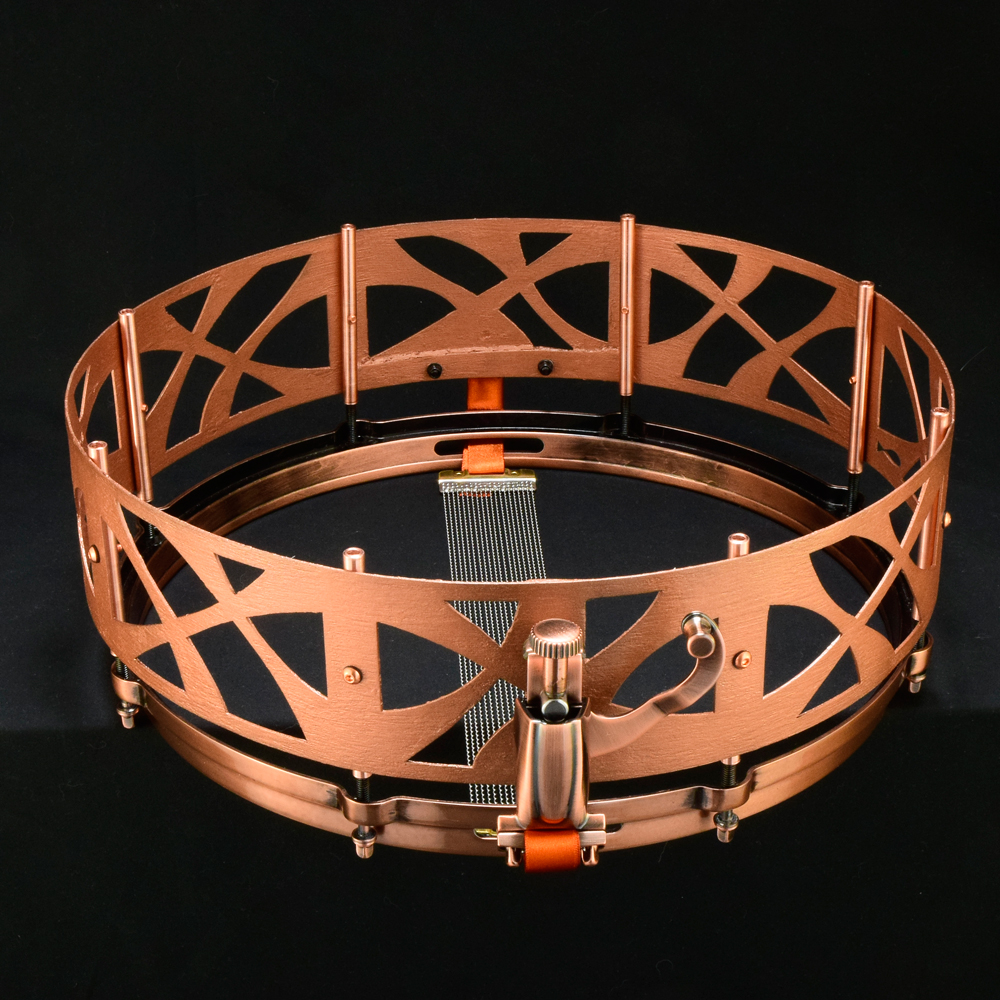 Copper free-floating snare 14x6.5 Die cast hoops