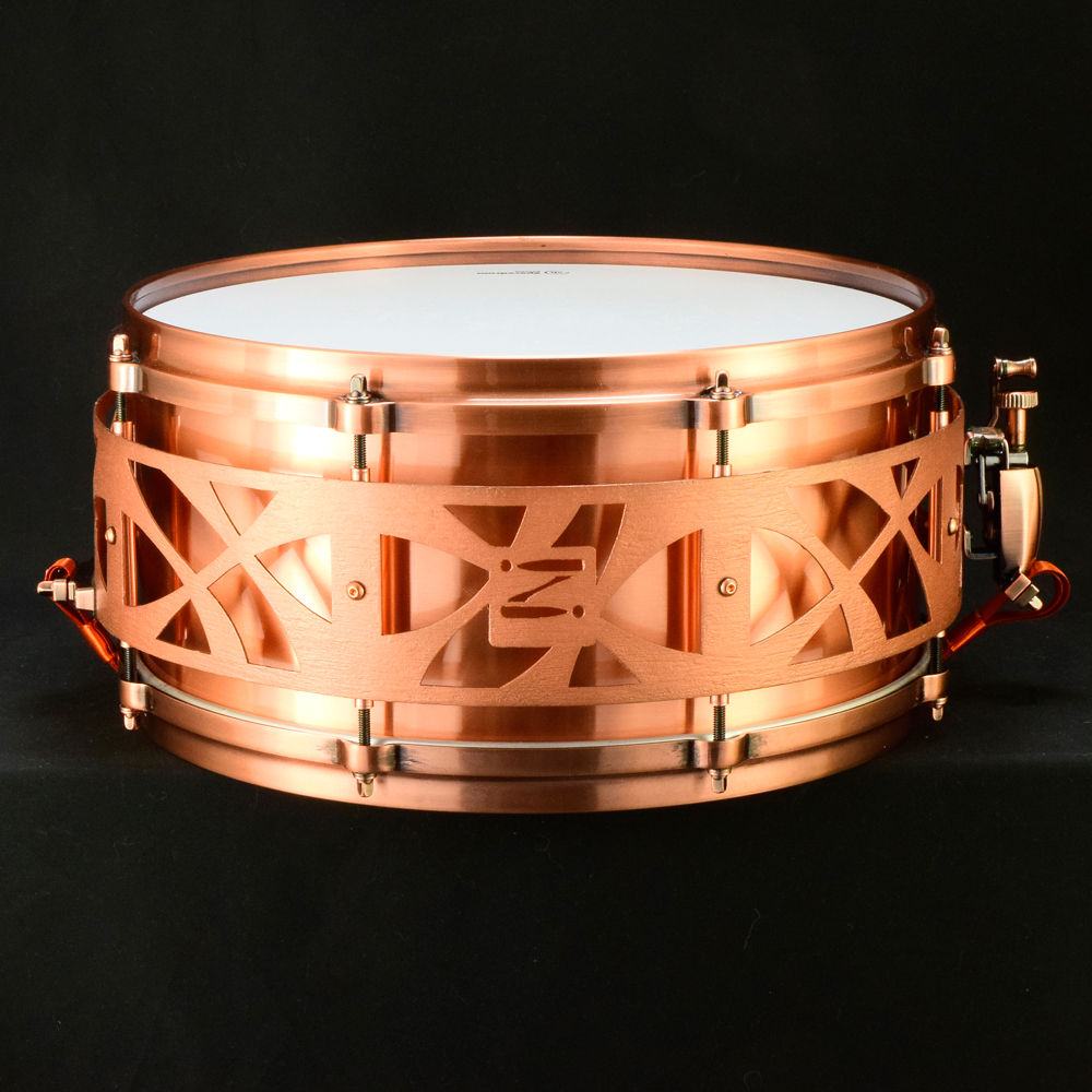 Copper free-floating snare 14x6.5 Die cast hoops