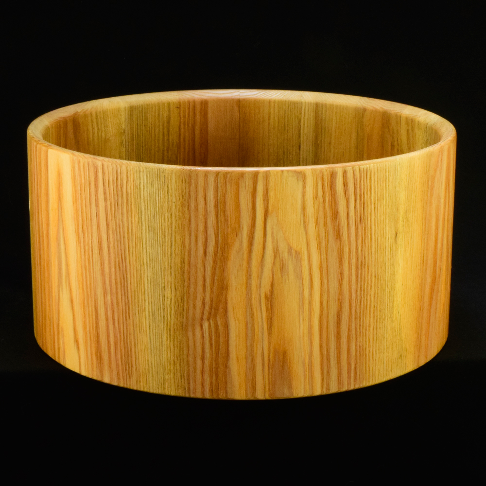 Ash stave shell with bearing edges and two side air vents