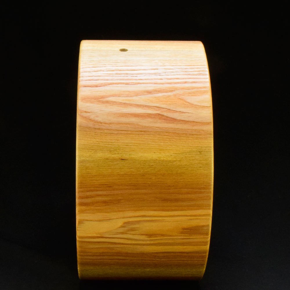 Ash stave shell with bearing edges and two side air vents