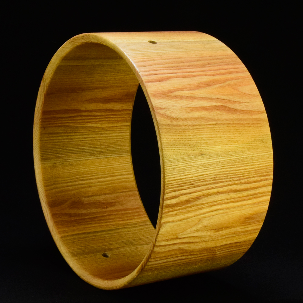 Ash stave shell with bearing edges and two side air vents